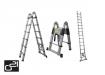 Hliníkové rebríky Teleskopický rebrík G21 5M štafle/rebrík